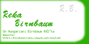 reka birnbaum business card